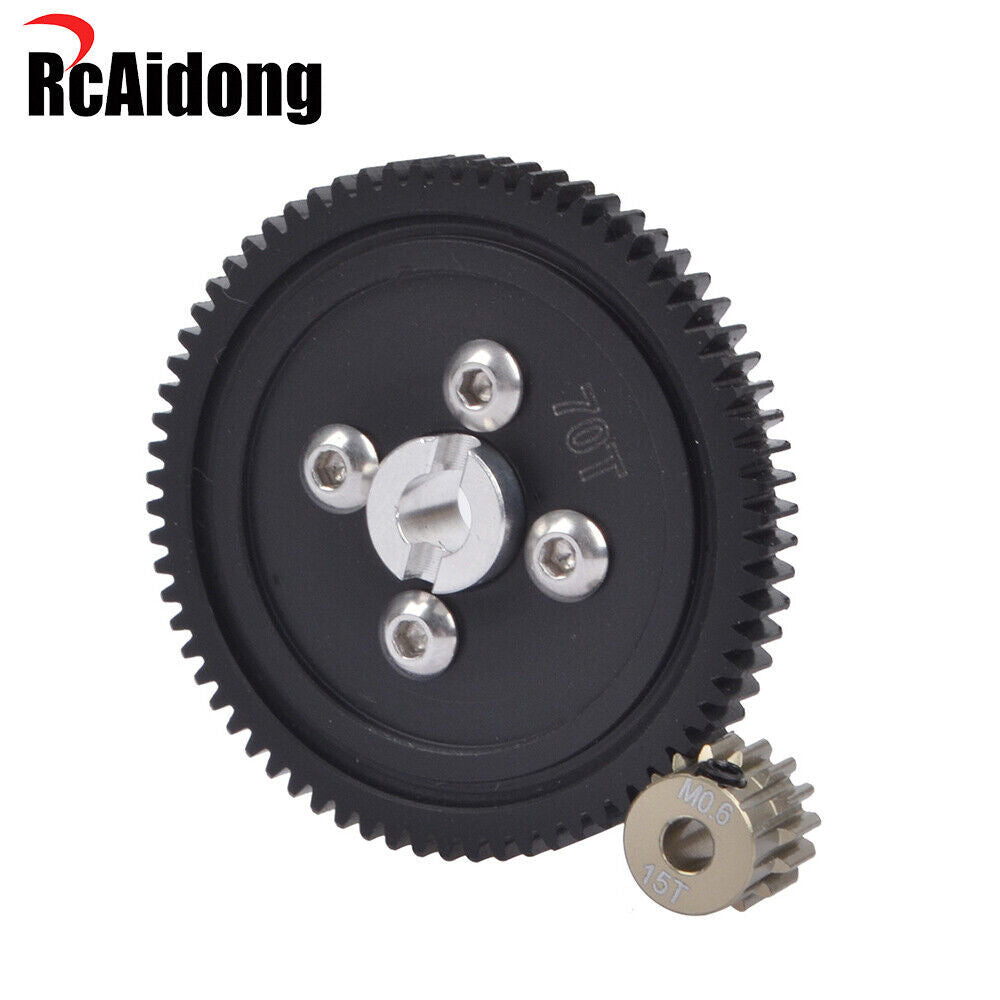 70T Spur Gear W/ 15T Pinion Gears for Tamiya Sand Scorcher Super Champ Roughride