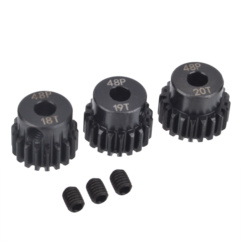 Steel 48P 18T 19T 20T Pinion Gears for Tamiya BBX BB01 BB-01 1/10 RC Buggy Car