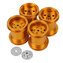 Load image into Gallery viewer, Aluminum Wheels W/Wheel Hex Adapter for Tamiya CW-01 Lunch Box WR-02 Wild Willy
