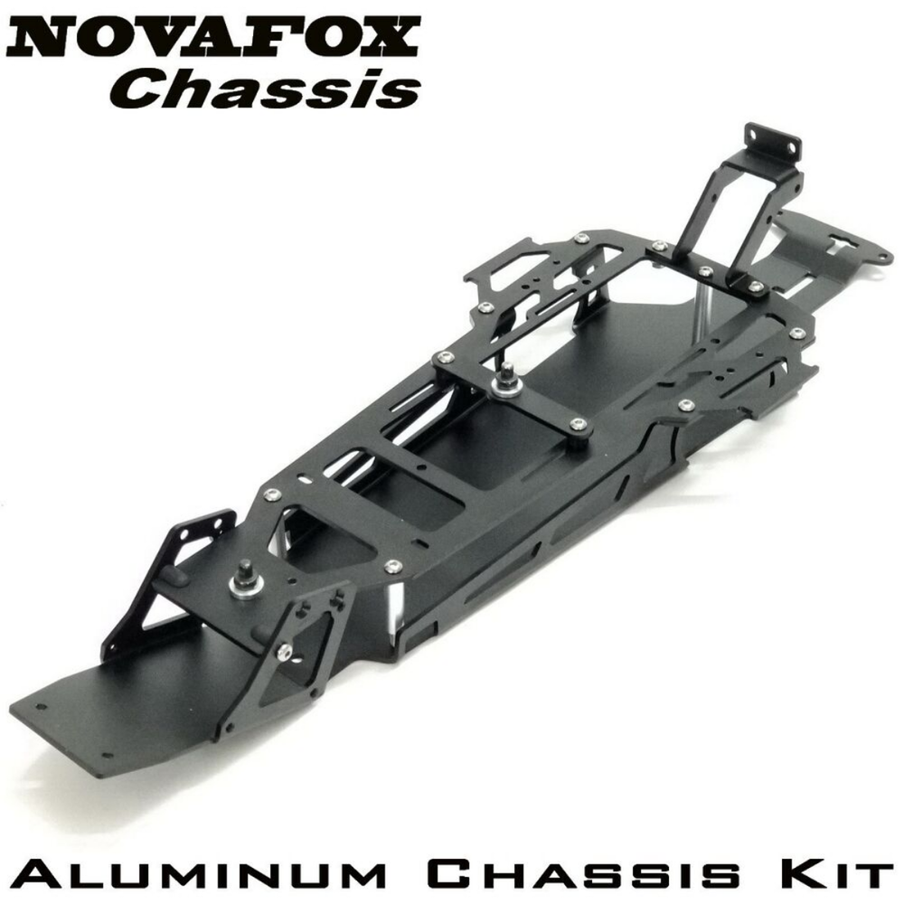 Aluminum Chassis Kit for Tamiya 1/10 Novafox 2WD Buggy Chassis Upgrade