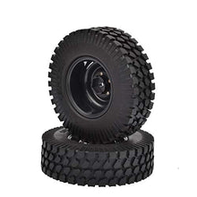 Load image into Gallery viewer, 1:10 RC Rock Crawler 1.9 Inch Rubber Tires 98MM for Axial SCX10 Tamiya CC01 D90 TF2
