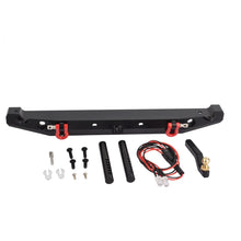 Load image into Gallery viewer, TRAXXAS TRX-4 Axial SCX10 90046 90047 Metal Rear Bumper with LED Light
