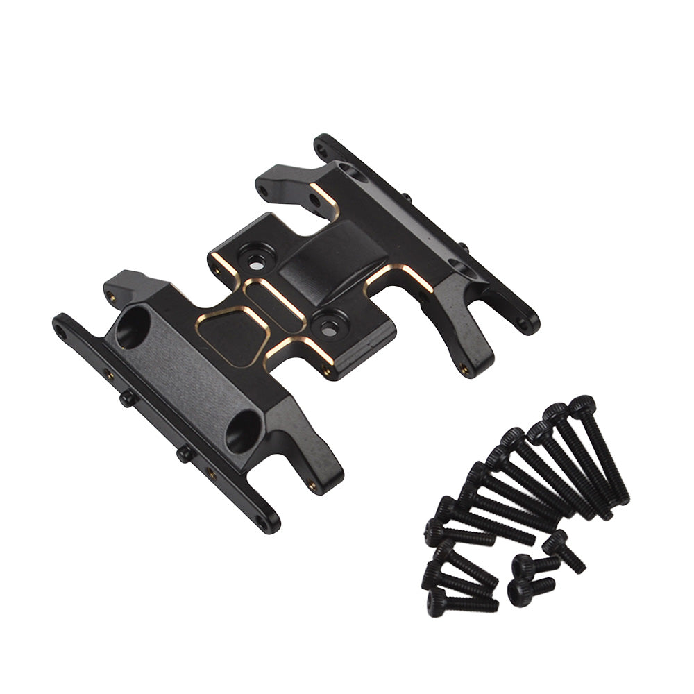Metal Mid-Gear Box Chassis Mount Bracket Center Skid Plate For Axial SCX24 90081