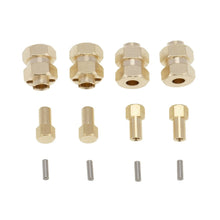 Load image into Gallery viewer, Brass Extended Hex Hubs Adapter for Axial SCX24 AXI00001 1/24 RC Car

