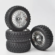 Load image into Gallery viewer, 1:10 Rally Car Rubber Tires and Wheel Rims for 1/16 HSP HPI Kyosho Tamiya RC On Road Car
