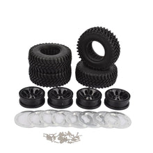 Load image into Gallery viewer, Axial SCX10 90046 Tamiya CC-01 D90 D110 1.9Inch Wheel Rims Tire Set
