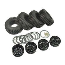 Load image into Gallery viewer, Axial SCX10 90046 Tamiya CC-01 D90 D110 1.9Inch Wheel Rims Tire Set
