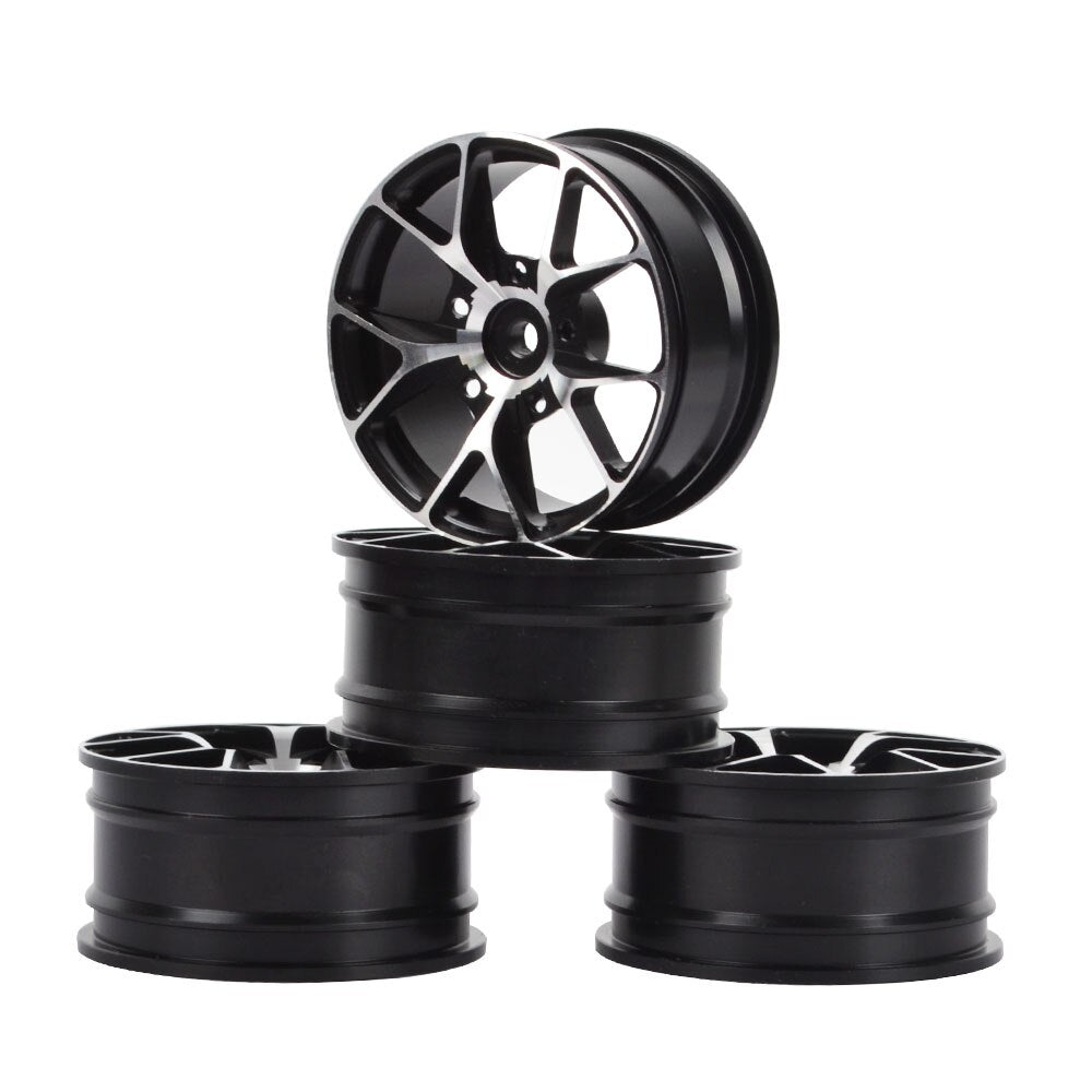 4pcs RC Aluminum Drift Wheels Hub Rims for 1/10 HPI HSP Drift On-road Car Upgrade Parts
