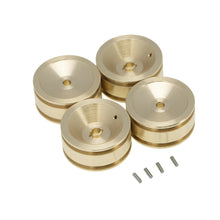 Load image into Gallery viewer, Brass 1.0&quot; Wheel Rims for AXIAL SCX24 Wheels C10 AXI90081 Upgrades 1/24 RC Car

