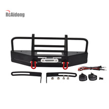 Load image into Gallery viewer, Traxxas TRX-4 Axial SCX10 90046 D90 D110 Metal Front Bumper with Light
