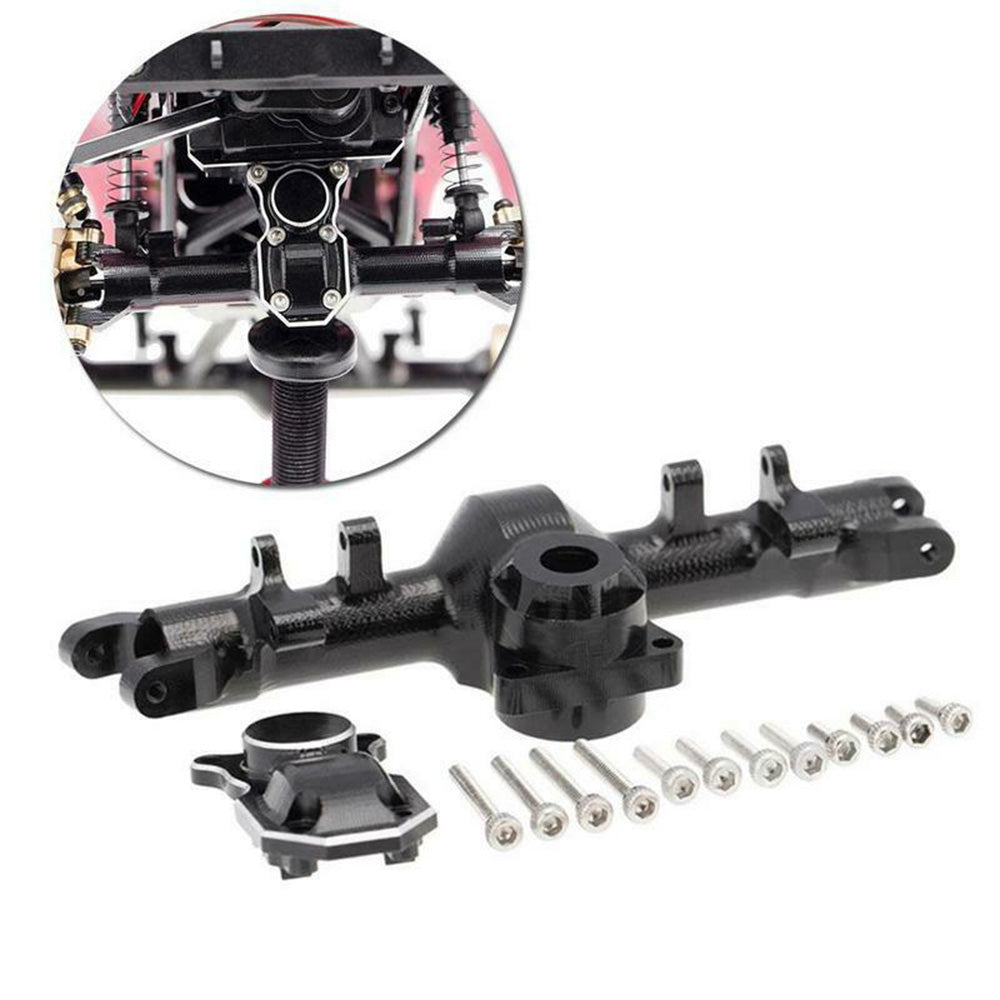 Aluminum Front Axle Housing W/Diff Cover for 1/24 RC Axial SCX24 90081 RC Crawler Accessories