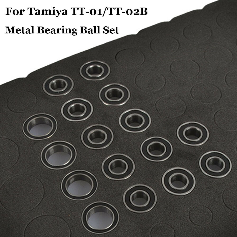 Tamiya 53497 TT-01 TT-01D TT-01R DF-02 Chassis Metal TT-01 Ball Bearing Kit Set