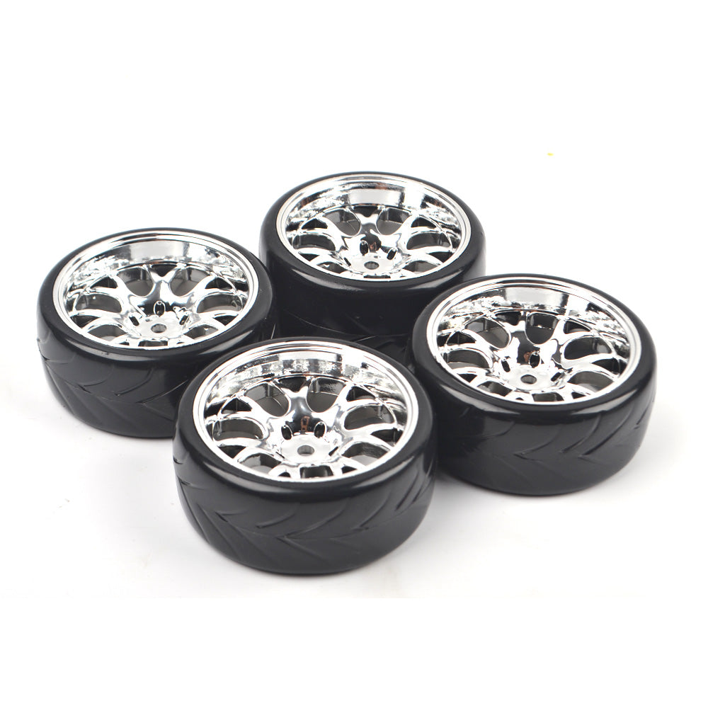 4PCS RC Tamiya HSP HPI 12mm Hex Hard Tires Wheels