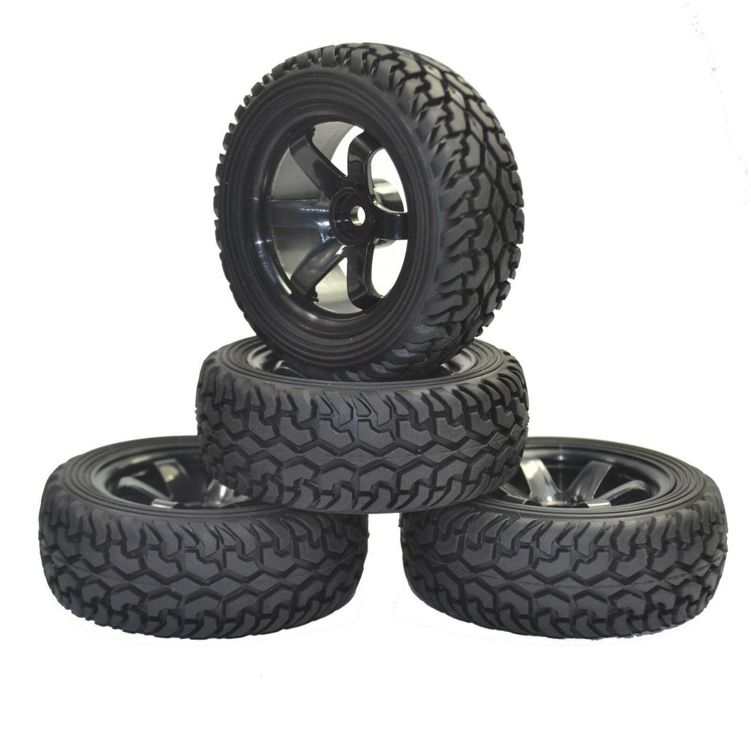 1:10 1:16 Rally Car Grain Rubber Tires Wheels FOR Traxxas Tamiya Hsp Hpi Kyosho