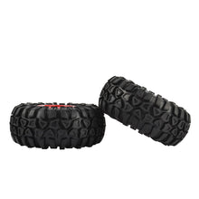 Load image into Gallery viewer, Axial SCX10 AX10 Wraith RR10 Yeti 2.2&quot; Rubber Tires &amp; Plastic Beadlock Wheel Rims
