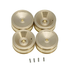 Load image into Gallery viewer, Brass 1.0&quot; Wheel Rims for AXIAL SCX24 Wheels C10 AXI90081 Upgrades 1/24 RC Car
