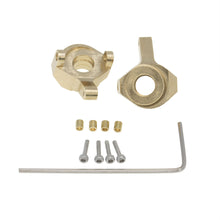 Load image into Gallery viewer, 2pcs Brass Front Steering Knuckle Set for Axial SCX24 90081 1/24 RC Car
