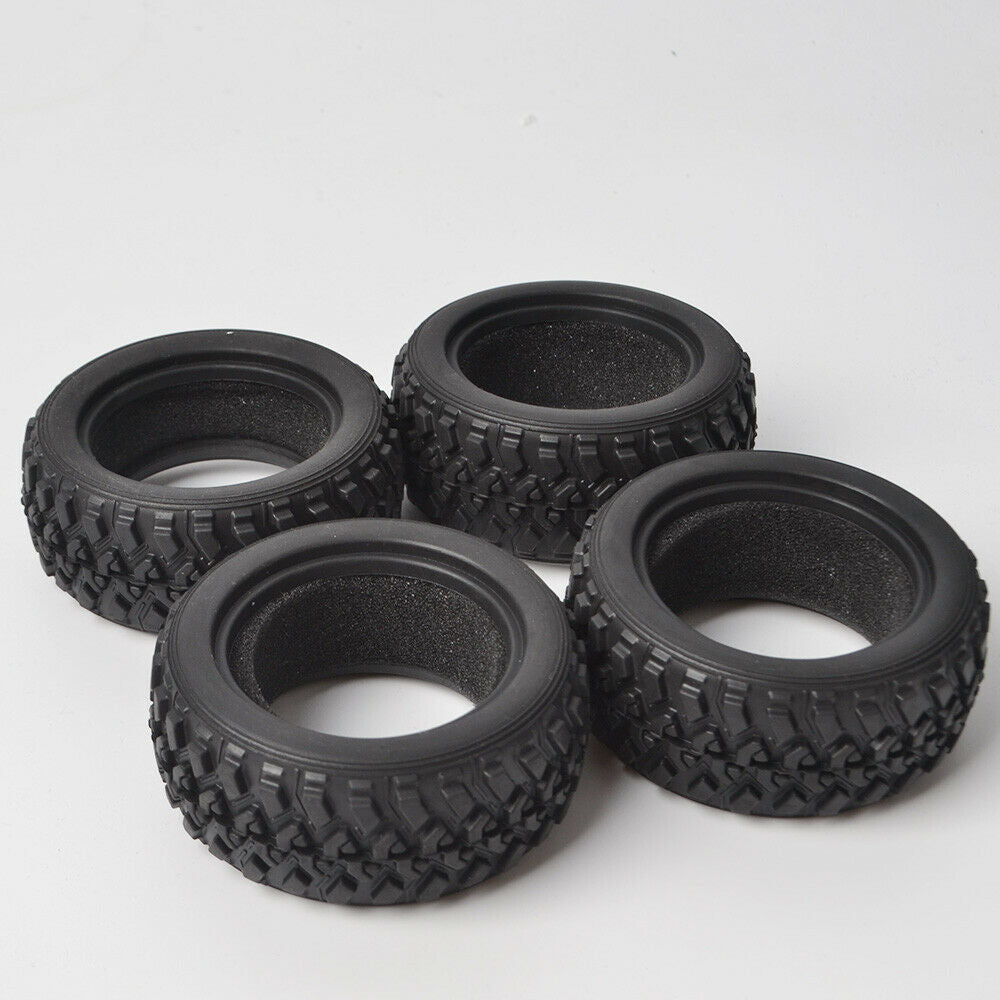 1/16 RC Rally Car Tires Rubber Tyres Tamiya XV-01 HSP HPI Kyosho 1:10 RC On Road Car