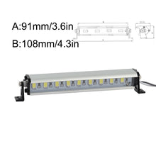 Load image into Gallery viewer, RC Crawler Super Bright LED Roof Light Lamp Bar for Axial SCX10/SCX10 III Traxxas TRX-4 Jeep Defender 1:10 Car
