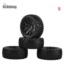Load image into Gallery viewer, 4X 1/10 RC Rally Tires Rubber Off-road Tyres Wheel Rim Tamiya M05 HSP 1/16 Car
